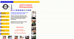 Desktop Screenshot of annsmonograming.com